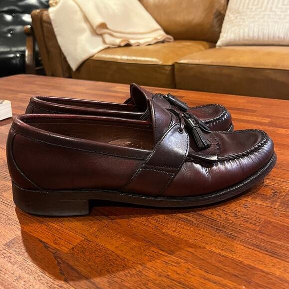 Allen Edmonds Enfield Kiltie Tassel Moc Toe Leather Loafer Burgundy Men\'s 9.5D main image 5